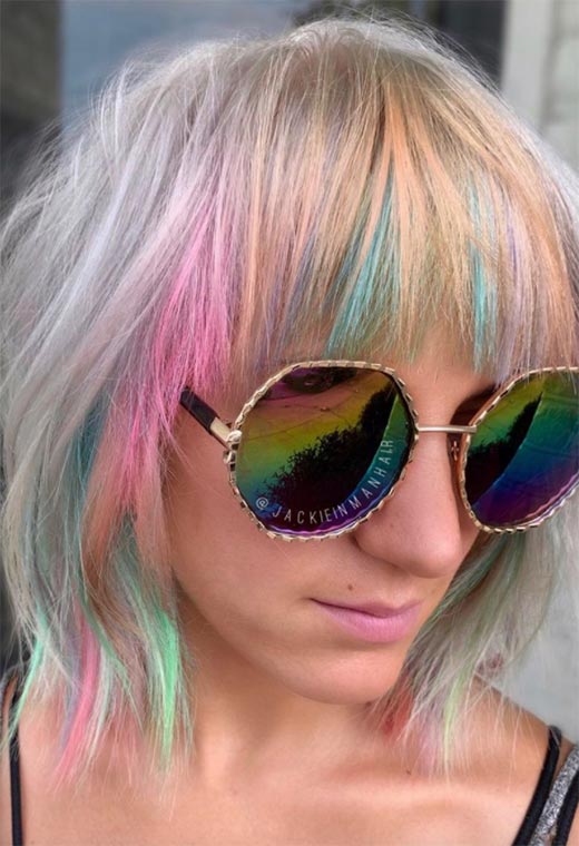 Holographic Hair Color Ideas