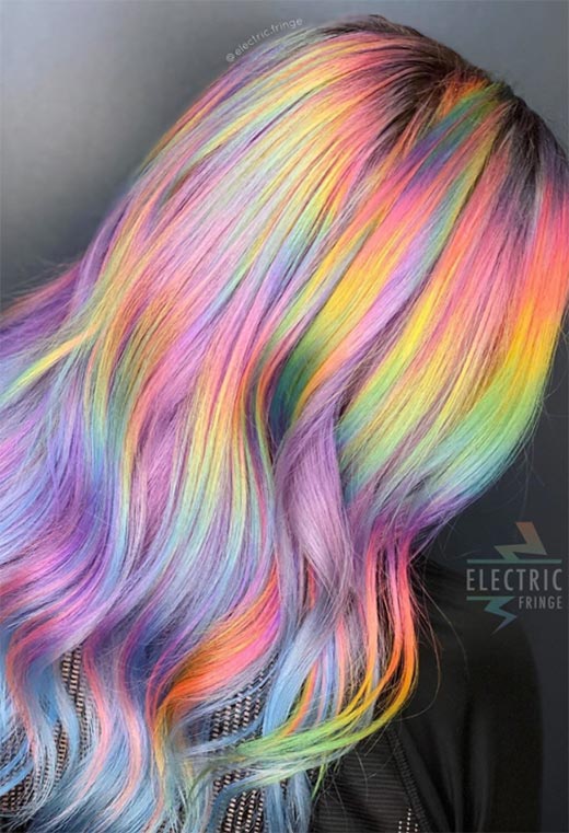 How to Dye Hair a Holographic Color