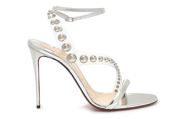 Silver Shoes for Women: Christian Louboutin Corinetta Silver Heels