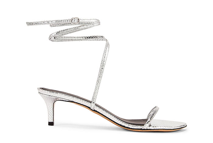 Silver Shoes for Women: Isabel Marant Aridee Silver Sandals