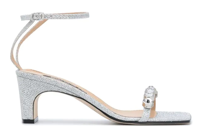 Silver Shoes for Women: Sergio Rossi Silver Sandals