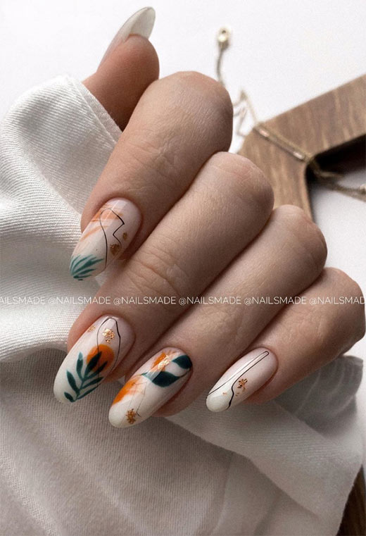 Flower Nail Designs: Pretty Flower Nails