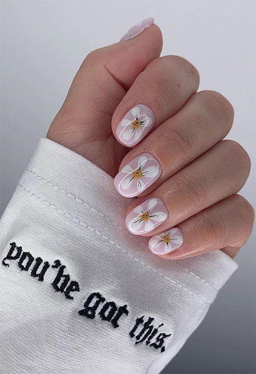 Flower Nail Designs: Pretty Flower Nails