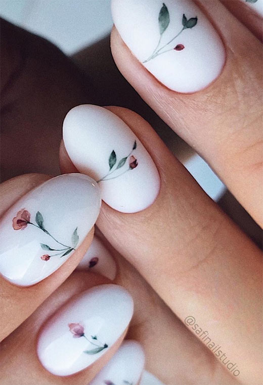 Flower Nail Designs: Pretty Flower Nails