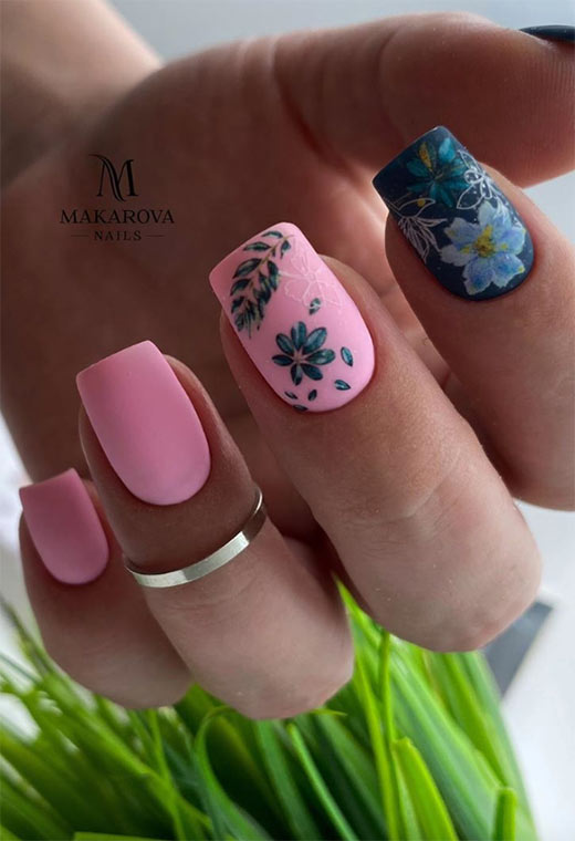 Flower Nail Designs: Pretty Flower Nails