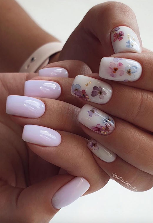 Flower Nail Designs: Pretty Flower Nails