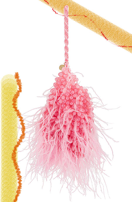 Best Cult Gaia Bags: Cult Gaia Dory Feathered Pouch