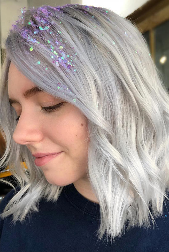 How to Wear Glitter Hair