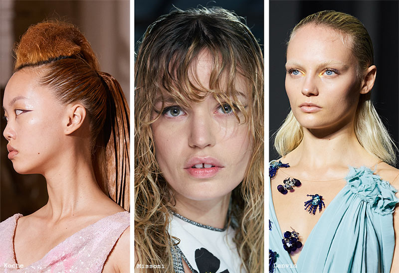 Spring/Summer 2022 Hairstyle Trends: Wet Hairstyles