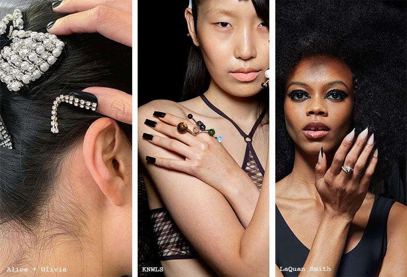 Spring/Summer 2022 Nail Trends: Black Nails