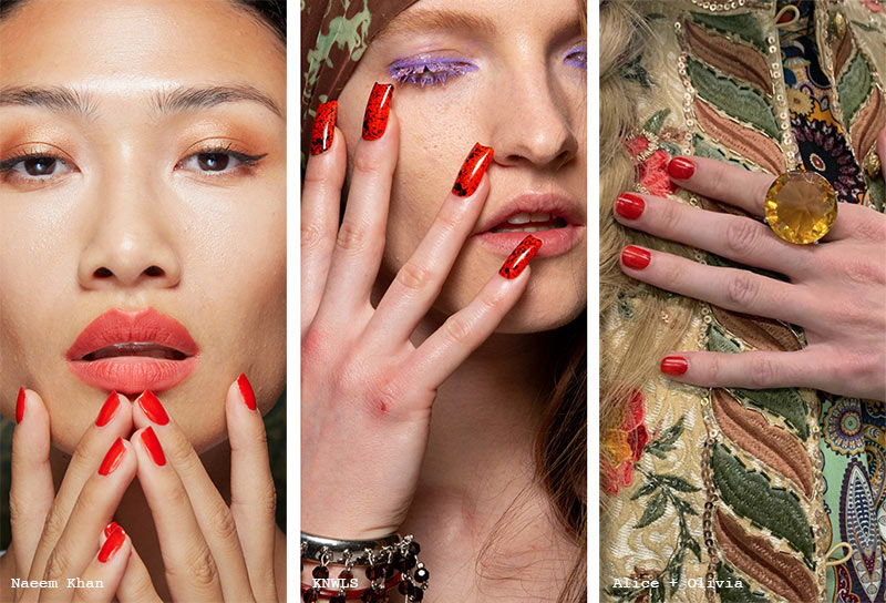 Spring/Summer 2022 Nail Trends: Red Nails