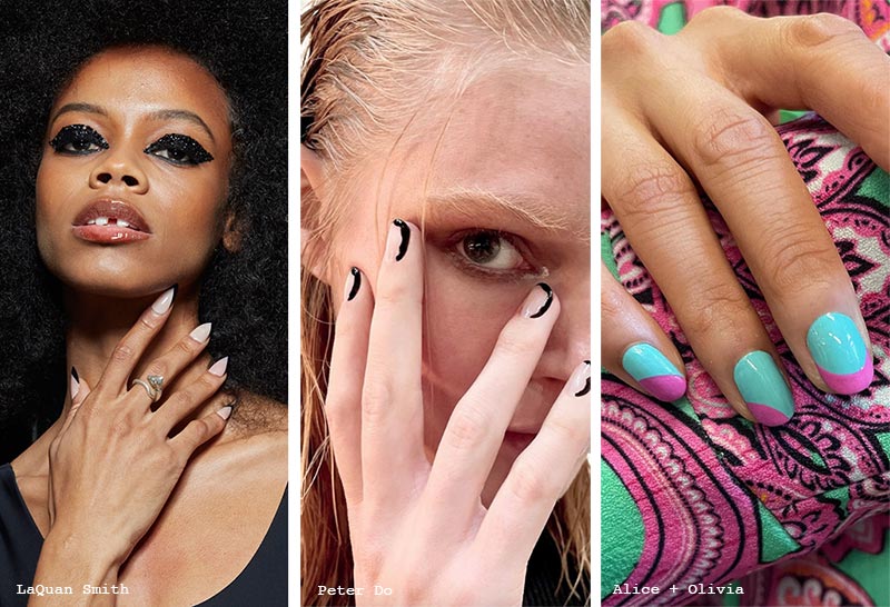 Spring/Summer 2022 Nail Trends: Vertical French Manicure