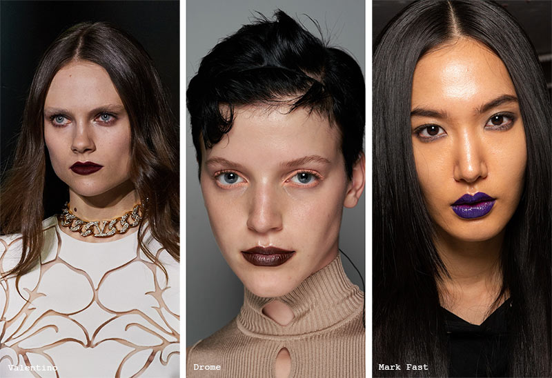Spring/Summer 2022 Makeup Trends: Vampy Dark Lipstick