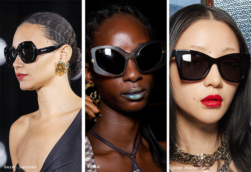 Spring/Summer 2022 Sunglasses Trends: Black Lenses