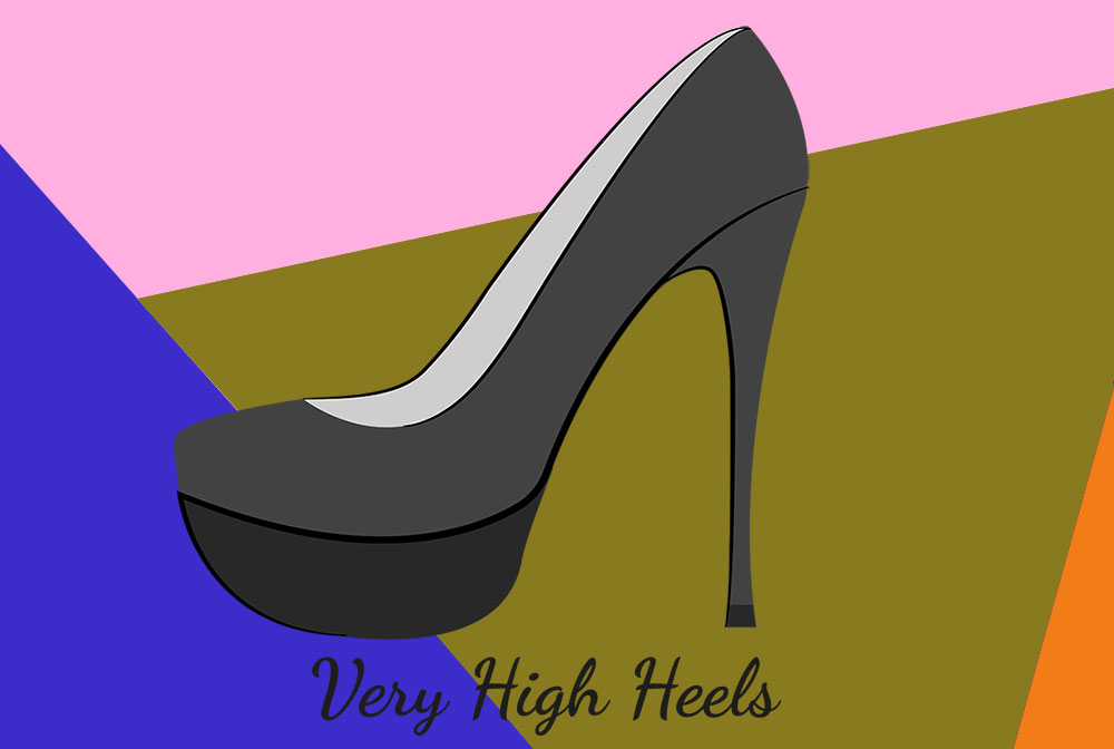 Types of Heels: Very High Heels