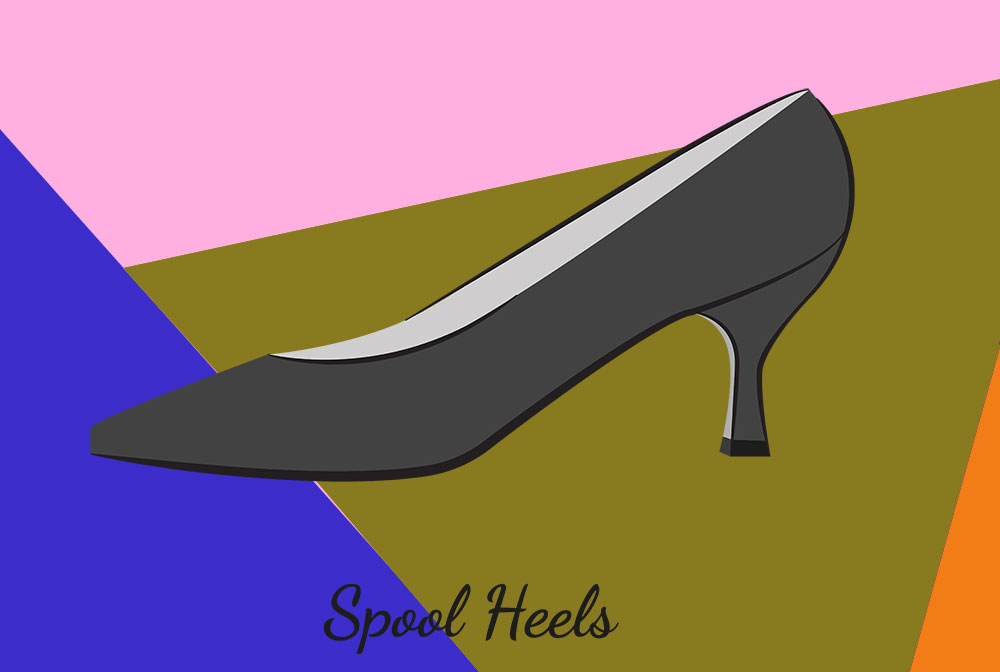 Types of Heels: Spool Heels