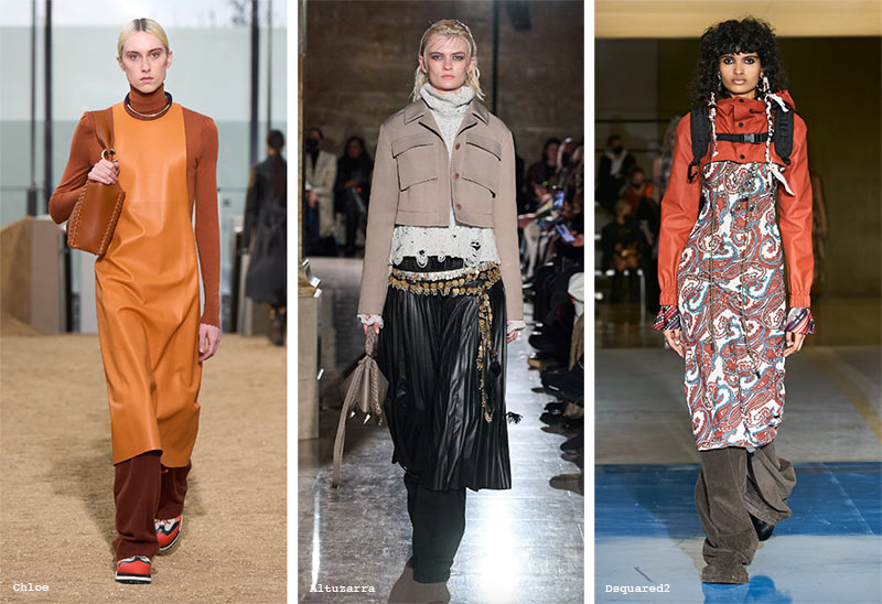 Fall/Winter 2022-2023 Fashion Trends: Dresses over Pants