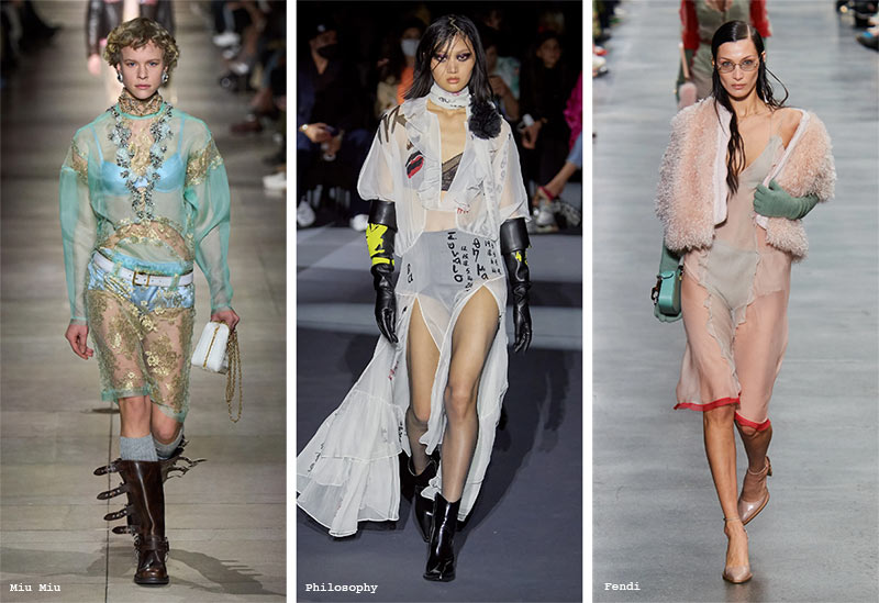 Fall/Winter 2022-2023 Fashion Trends: See-Through Clothing