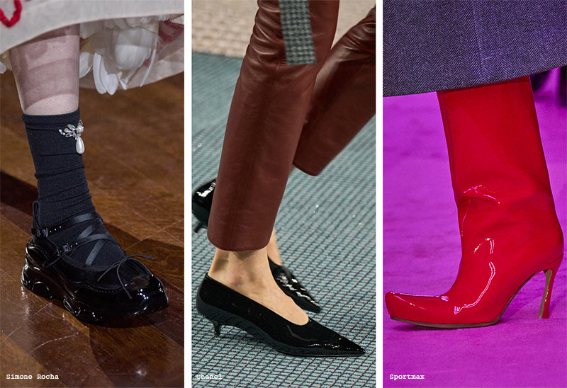Fall/Winter 2022-2023 Shoe Trends: Patent Leather Shoes & Boots
