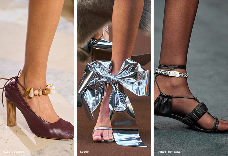 Fall/Winter 2022-2023 Shoe Trends: Shoes with Ankle Embellishments