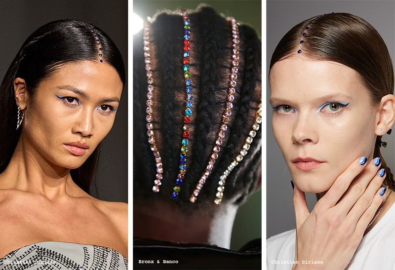 Fall/Winter 2022-2023 Hair Accessory Trends: Gemstone Partings