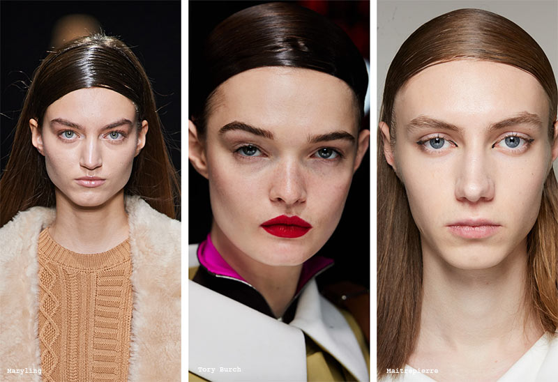 Fall/Winter 2022-2023 Hairstyle Trends: No Part Sleek Hairstyles