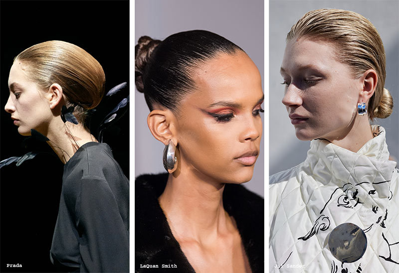 Fall/Winter 2022-2023 Hairstyle Trends: Sleek Chignons & Buns