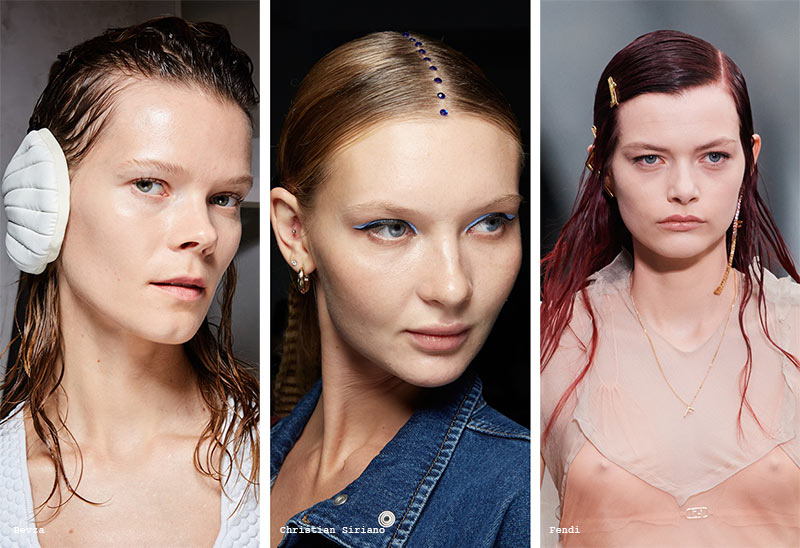 Fall/Winter 2022-2023 Hairstyle Trends: Wet Hairstyles