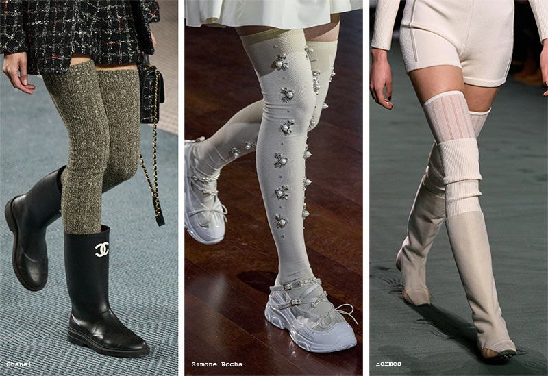 Fall/Winter 2022-2023 Accessory Trends: Statement Thigh-High Socks