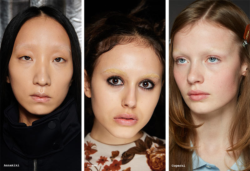 Fall/Winter 2022-2023 Makeup Trends: Bleached Brows 
