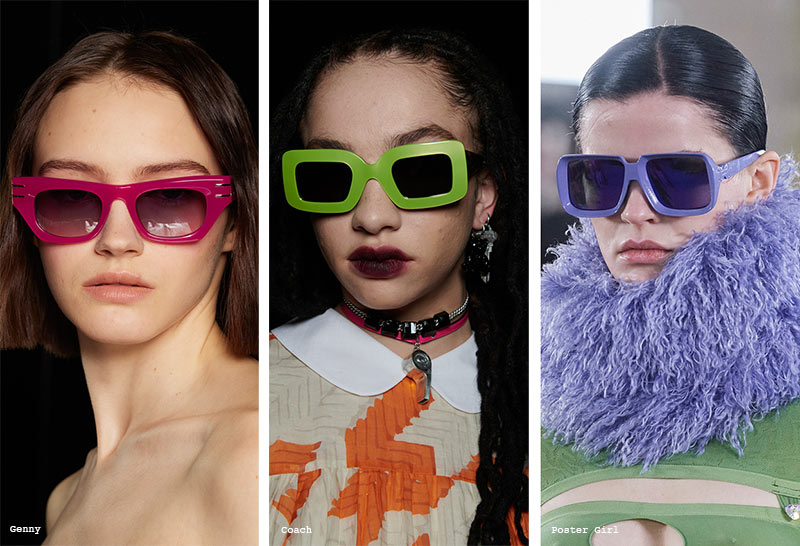 Fall/Winter 2022-2023 Sunglasses Trends: Sunglasses with Colorful Frames