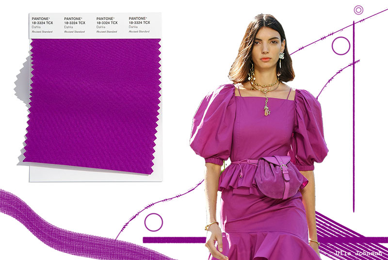 Spring/Summer 2022 Pantone Colors Trends: Dahlia