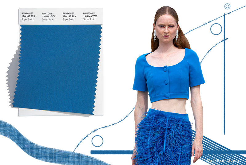 Spring/Summer 2022 Pantone Colors Trends: Super Sonic