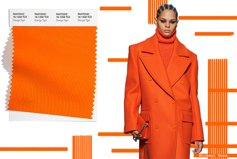 Fall/Winter 2022-2023 Pantone Colors Trends: Orange Tiger