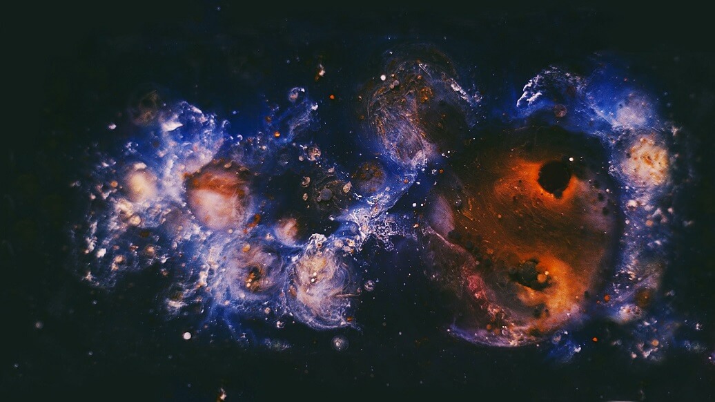 A photo of a galaxy
