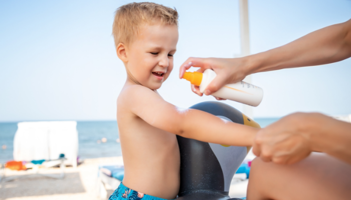 childrens skincare and sunscreen